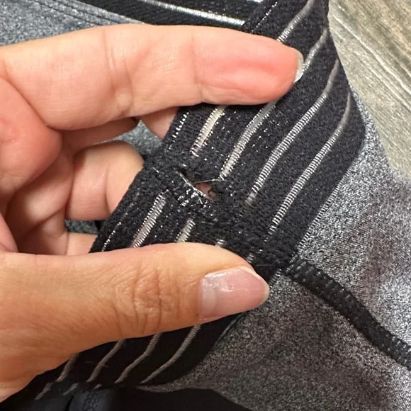 Cleo Harper Black and Gray Athletic Crop Top and Leggings Set - Picture 2 of 4